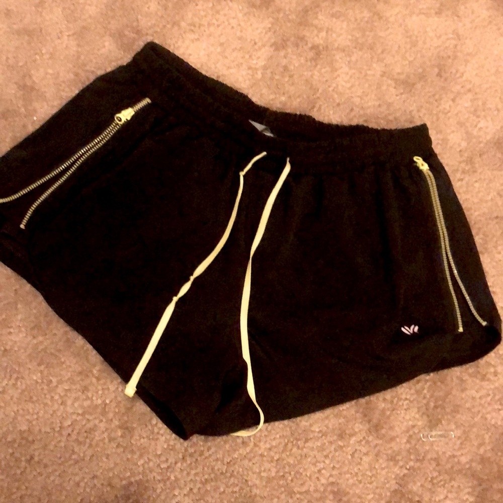 Forever 21 black and yellow athletic shorts